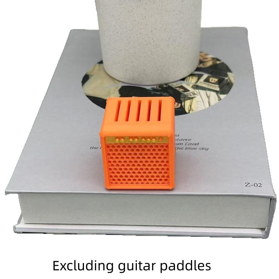 3D-gedruckter tragbarer Gitarrenplektrumhalter Wasserdichter staubdichter Gitarrenplektrum-Organizer Plektrum-Aufbewahrung und Vitrine Geschenke