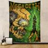 Vintage Megadeths Heavy Metal Rock Band Hanging Bohemian Tapestry Hanging Tarot Hippie Wall Rugs Dorm Japanese Tapestry