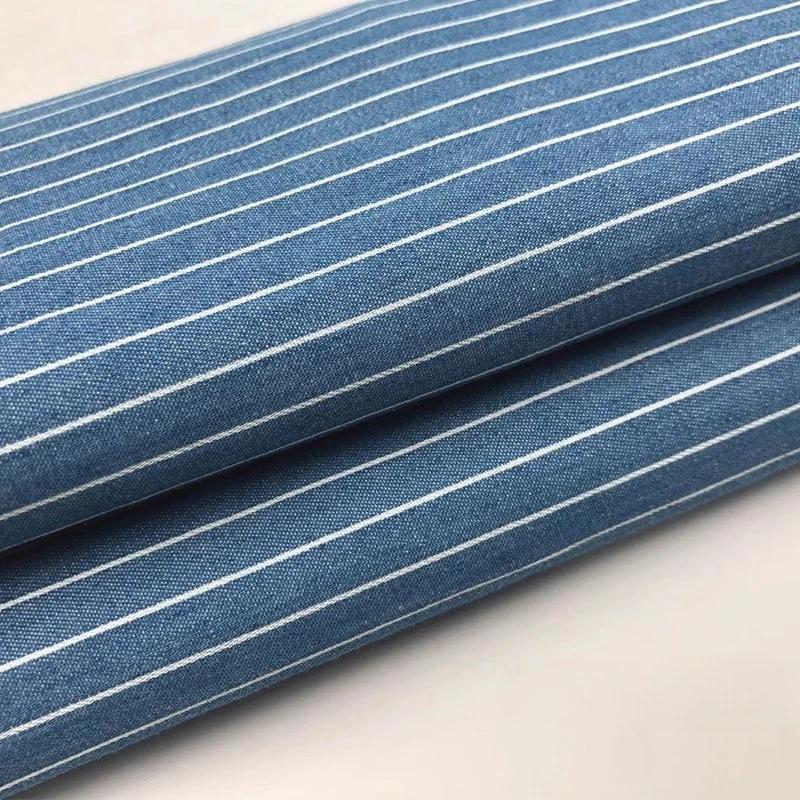 100x150cm Thin Style Washed Printed Fabric Pure Cotton Denim Fabric Summer Clothing Pants Short Dress DIY Clothing Shirt Fabric