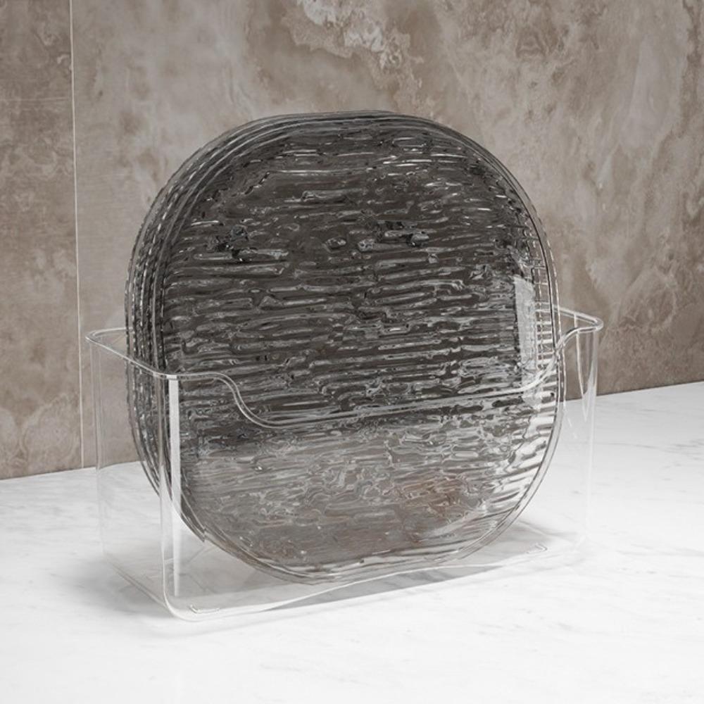 Plastic Candy Plate Transparent Dinner Plate Easy To Clean Fruit Plate  Kitchen