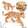 Kids' Wild Animal Model Toys: Leopard, Cheetah, Jaguar, Black Panther, Snow Leopard Figurines.