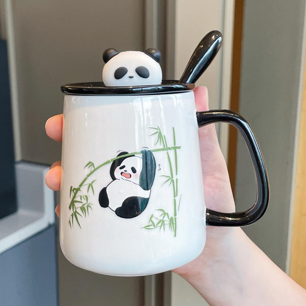 Souvenir Gift Gift Box Creative Practical Cup New Cute Panda Ceramic Mug Couple Water Cup Home