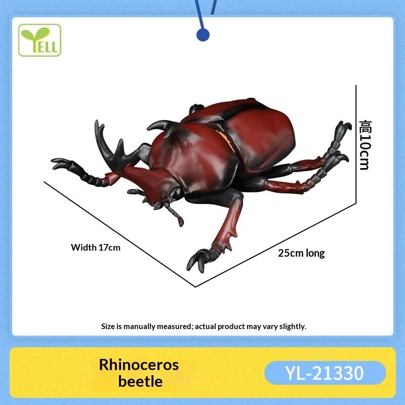 Realistic Insect Figure Collection Set Wasp Mantis Cicada Pupa Rhinoceros Beetle Nature Model Toy Gift For Fans Collectors
