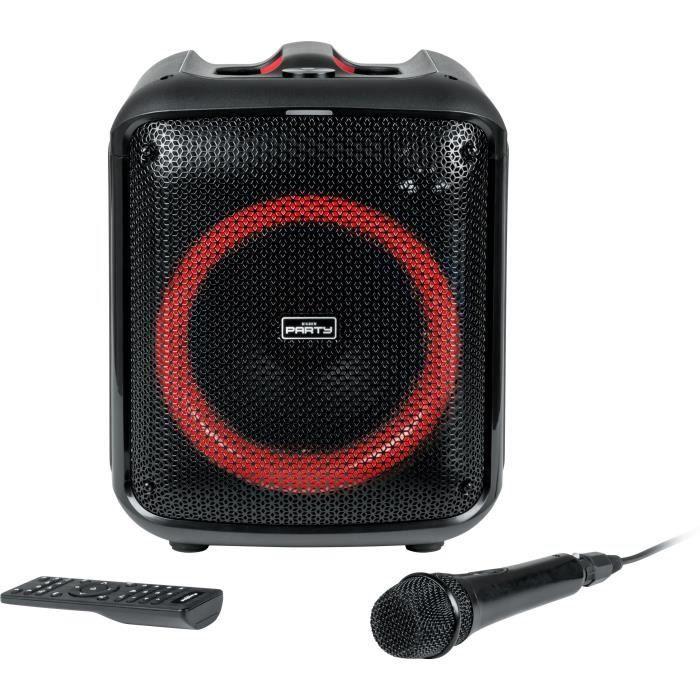 Bigben Altoparlante Bluetooth Cube Con Effetti Luminosi 200W + Microfono + Telecomando - Immagine 3