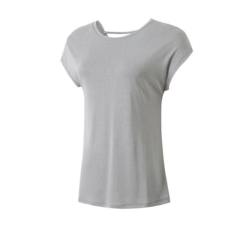 

Women s European & American Short-Sleeve Loose Fit Sports Top - Plus Size Yoga & Running Cover-up Extra Large