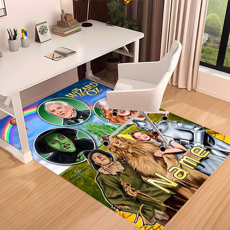 Custom Personalization The Wizard of Oz Print Area Rug - Soft, Washable Non-Slip Indoor Mat,Living Room,Home&Office Decorative Rug