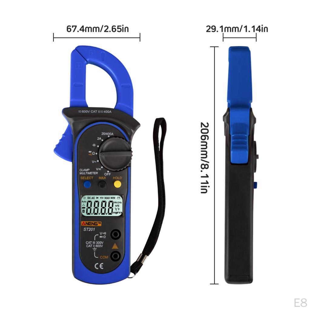 4000 Counts Auto-Ranging Clamp Meter, Digital with Amp,, and Resistance Test