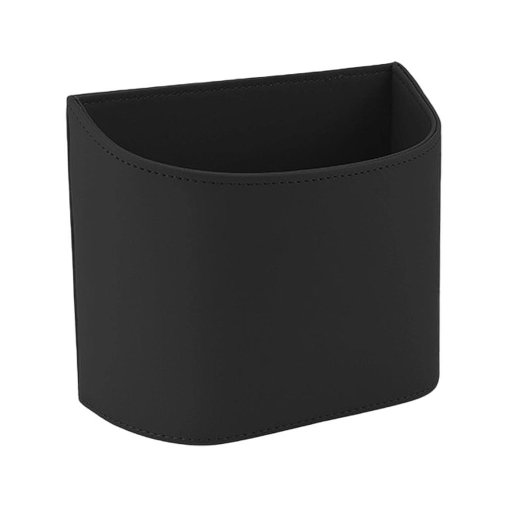Modern Car Door Mounted Waste Bin With Leather Trim For Vehicles SUVs Leakproof Portable Trash Organizers