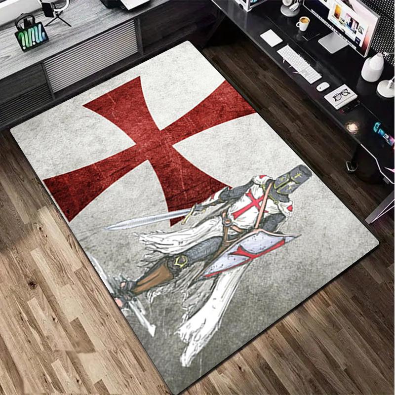 Knights Templar Rug - home decoration Carpet For Living Room Bedroom Flooring Computer Chair Area Rug