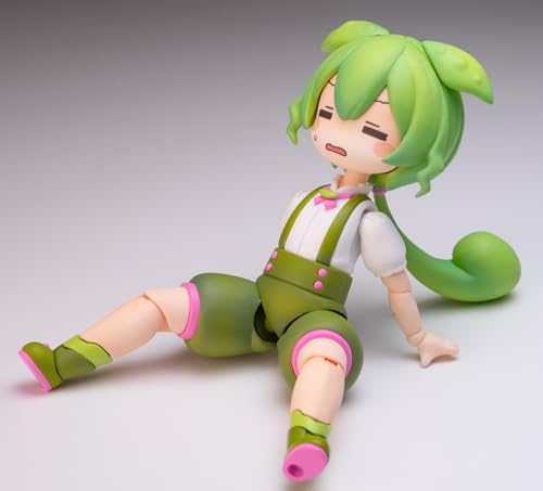 PLUM Plafia Zundamon Mini Figure Set, Approximately 100mm Tall, 1/12 Scale, Pre-Colored Plastic Model Kit, PP196