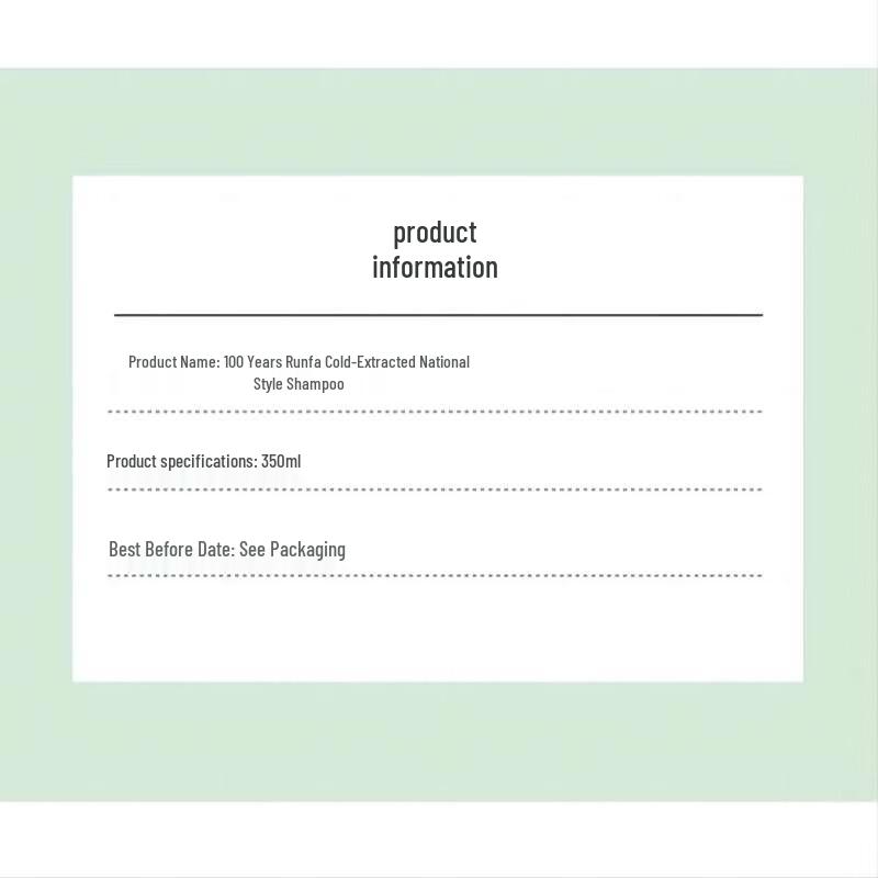 Runfa Hydrating & Silky Plant Amino Acid Shampoo