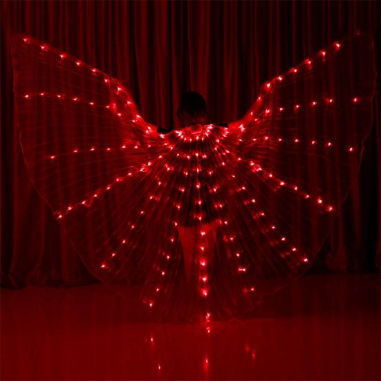 LED Light Up Wing with Stick Large Glowing Butterflies Wing Kids