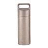 Small Keychain Pills Holder Small Watertight Stainless Steel Case For Organizing Camping Gear And Emergency Tool
