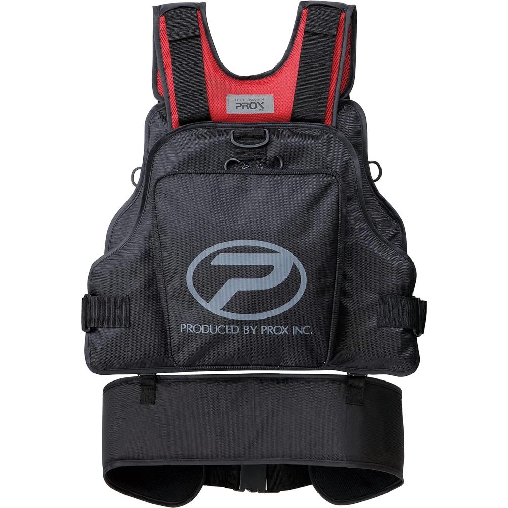 ProX  ProX  Floating Game Vest PX313 Black X Red With Supporters
