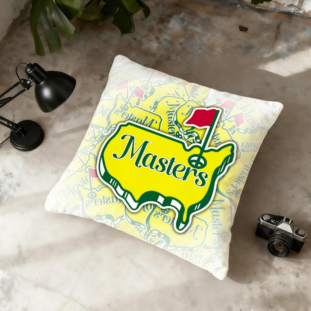 Cool Logo M-Masters Golf Cushion Cover Home Office Convenient Nordic Simplicity Hit With Zipper Cushion Cover