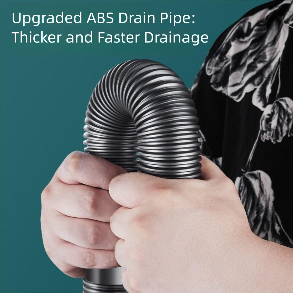 Easy Install Anti-Leak Drainage Kit Single/Double Bowl Sewer Replacement Pipe  Bathroom