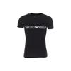 Logo Print Round Neck Breathable Short Sleeve T-Shirt Men Tops Black 111035-1A516-0020