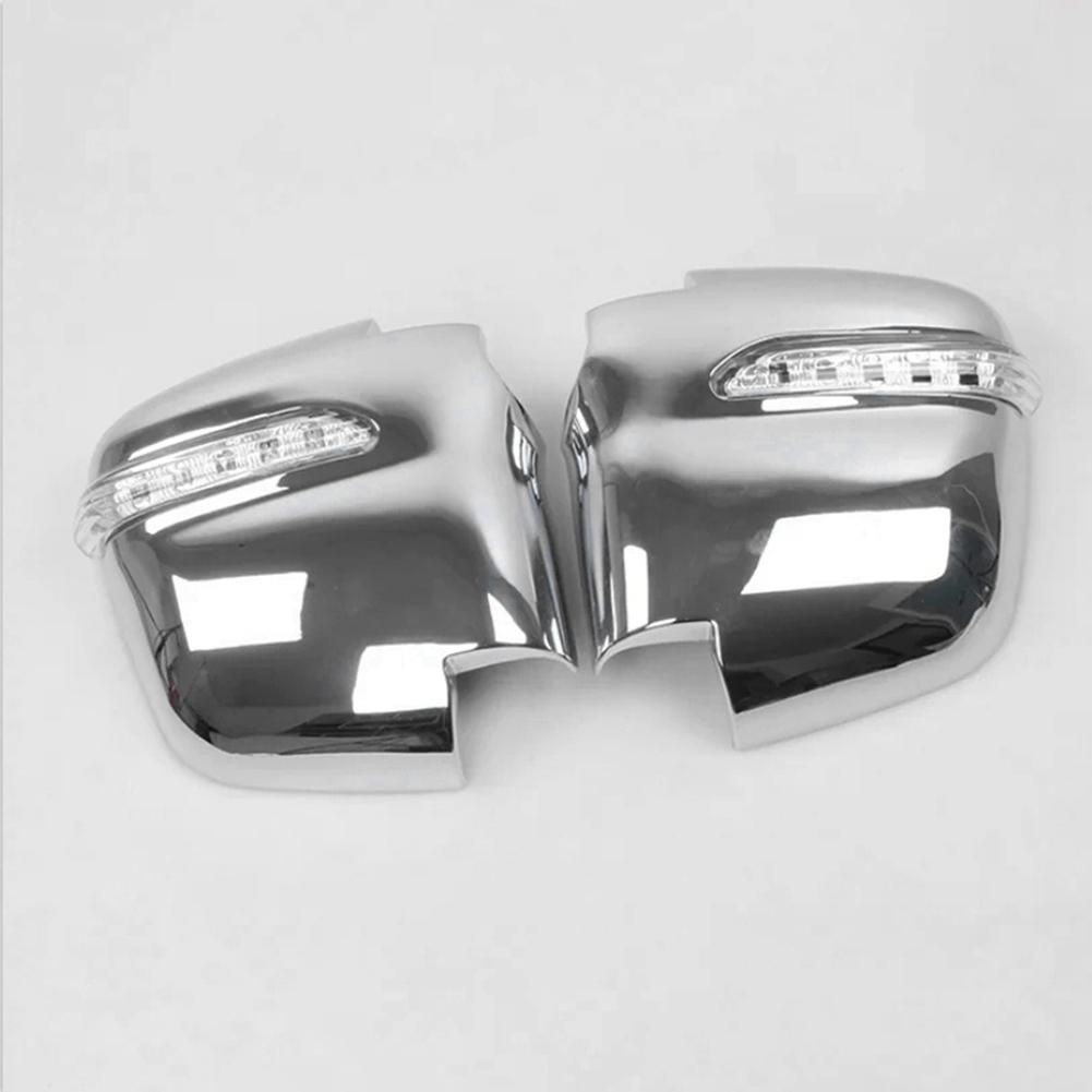 For Refine STAREX 2004 ABS Chrome-Plated LED Rearview Mirror Cover With Turn Signal Reversing Mirror Cover Replacement