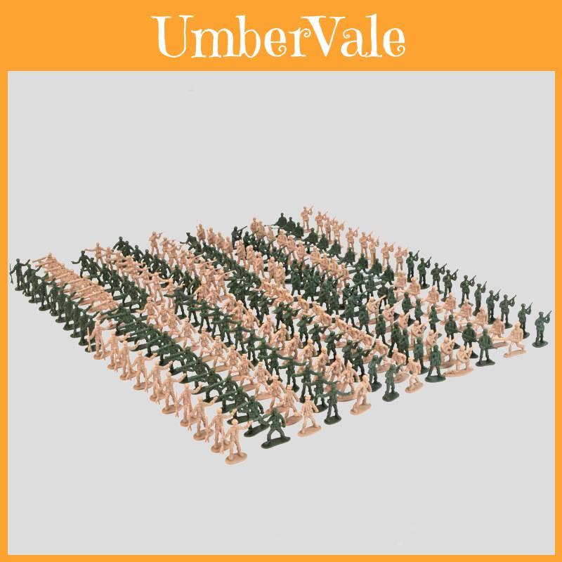 Military Pvc Miniature Soldier Model Set With For Dioramas And Collectors