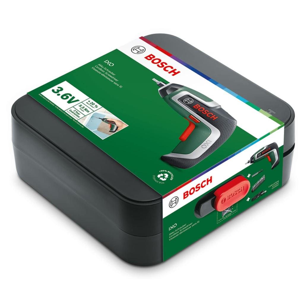 BOSCH sladdlös skruvmejselbitsats magnetisk bit micro-USB-kabel med IXO7 (bara kroppen, (10 st), hållare, (Typ-B), fall)