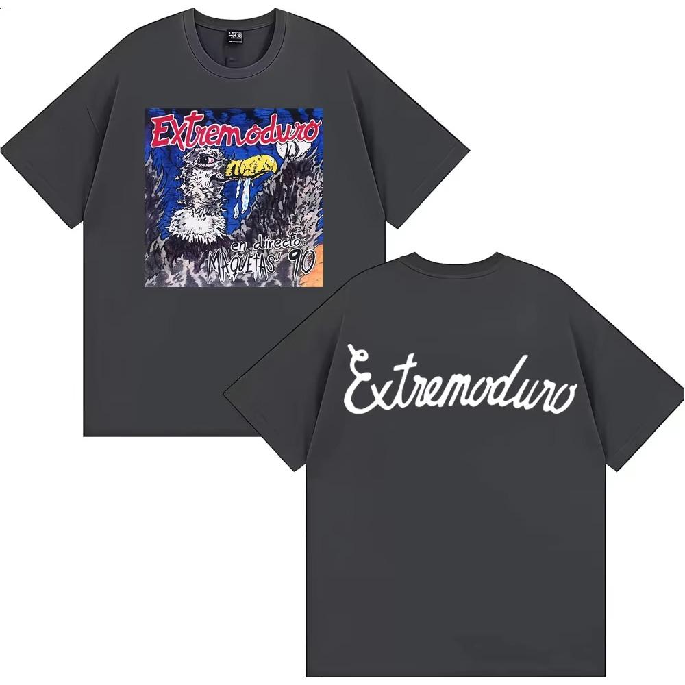 Rock Band Extremoduro En Directo Maquetas' 90 T-shirt Men Women Fashion Hip Hop Street T Shirts Cotton Casual Oversized T Shirts