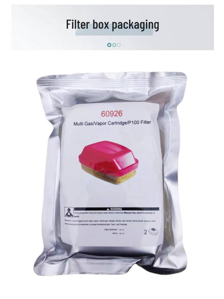 Activated Carbon Gas Mask Filter for Organic Vapors, Chlorine Dioxide, Sulfur Dioxide, and Formaldehyde