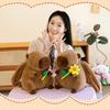 Trendy Capybara Plush Backpack for Girls: Stylish Student & Shopping Bag