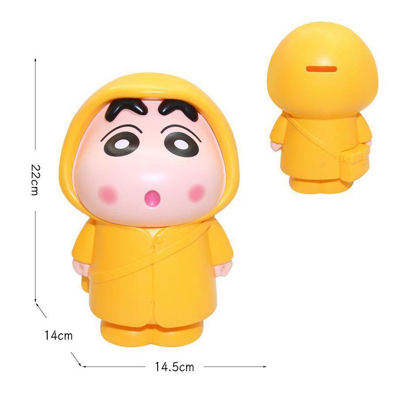 Anime Crayon Shin-Chan Figura Mealheiro Modelo Pvc Estátua Boneca Mealheiro Decoração de Mesa Presentes Brinquedos