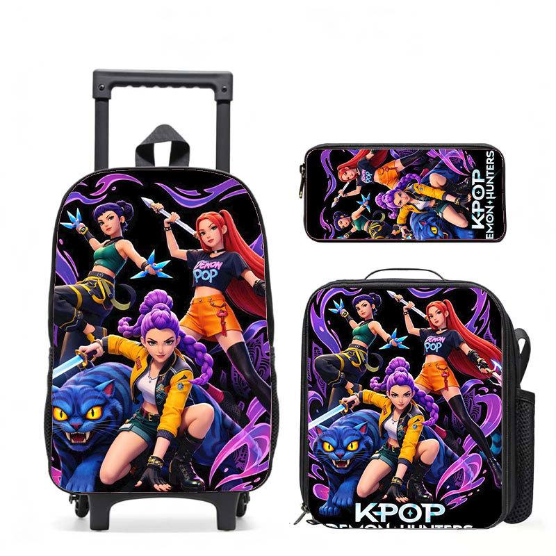Kpop Witch Hunters Casual Backpack Digital Printing Men'S And Women'S Commuter Backpack Rod Backpack Student Bag