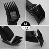 4 Pieces Professional A5 Style Hair Clipper Attachment Guard Guide Cutting Combs Set Compatible Oster Classic