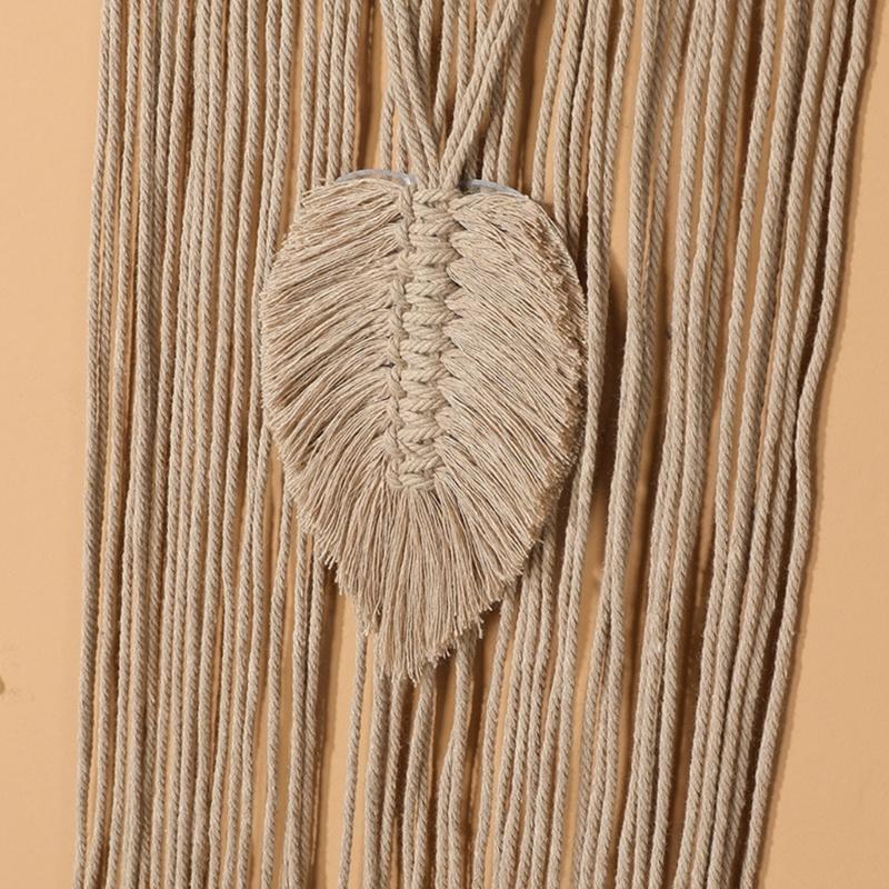 Macrame Woven Wall Hanging Leaf Tree Dream Catcher,Bohemian Handmade Room Hanging Tapestry,Wedding Decoration Crafts