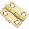 Brass Hinges Mcredy Butt Hinges for Cabinets 1" Hinges with Mounting Screws Gold Kitchen Cabinet Hinges Pack of 4