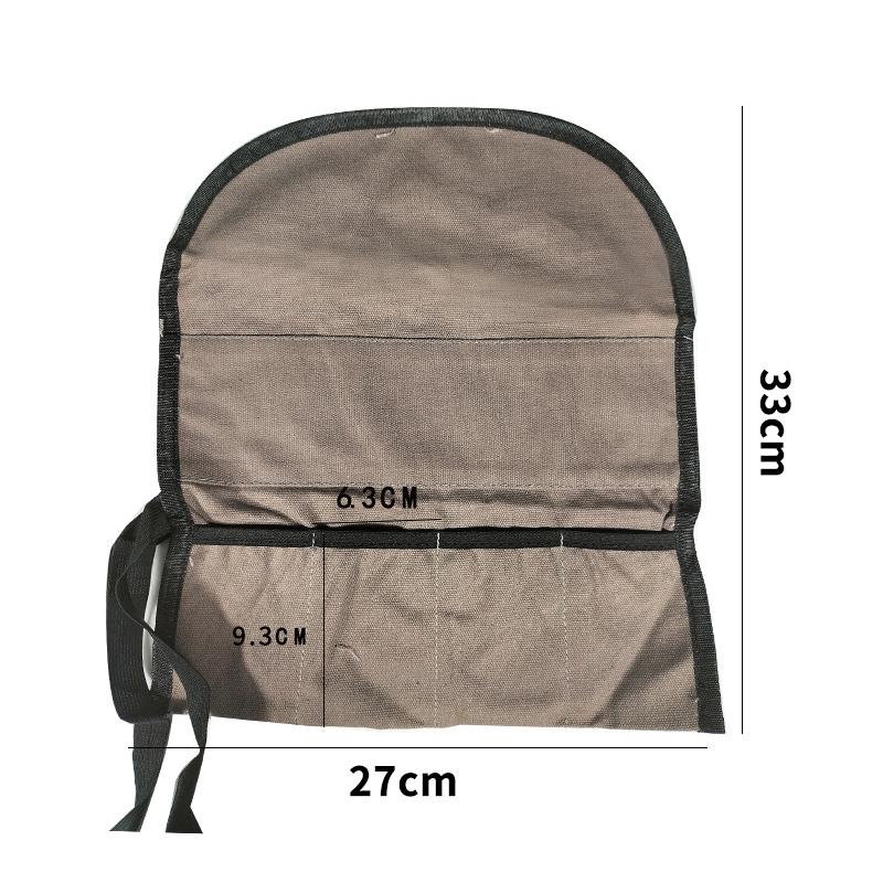 Multi Functional Woodworking Tool Storage Bag With Carving Chisels Durable Canvas For Woodworkers And Diy Enthusiasts