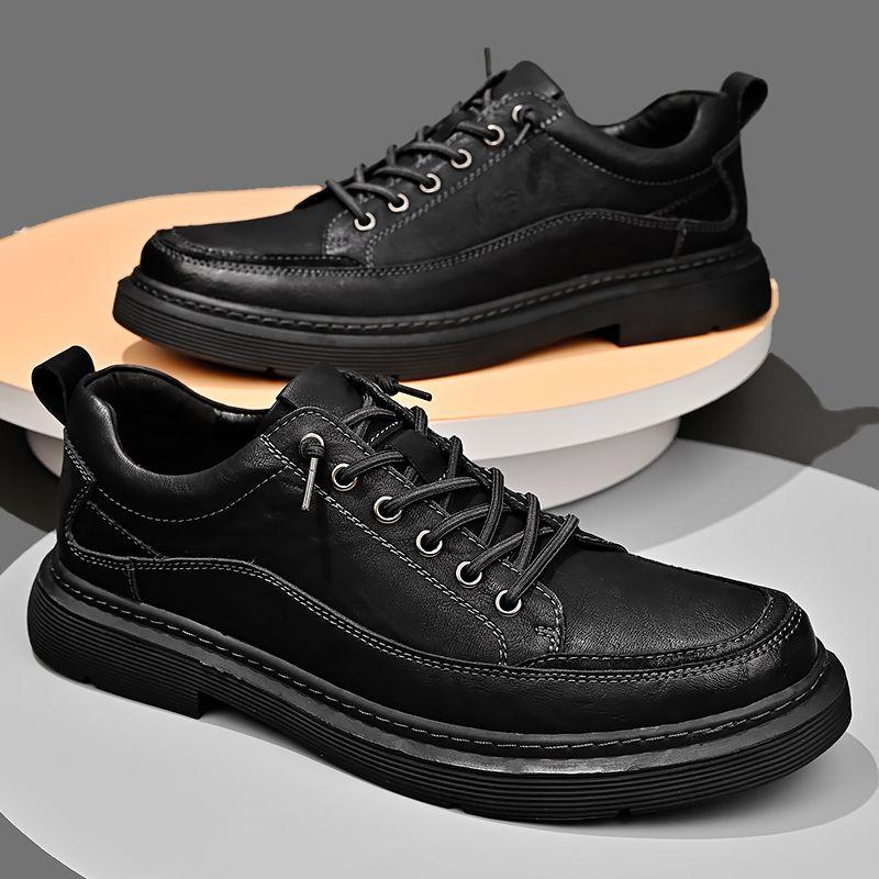 Herren Neue Frühling und Herbst Echtleder Freizeitschuhe