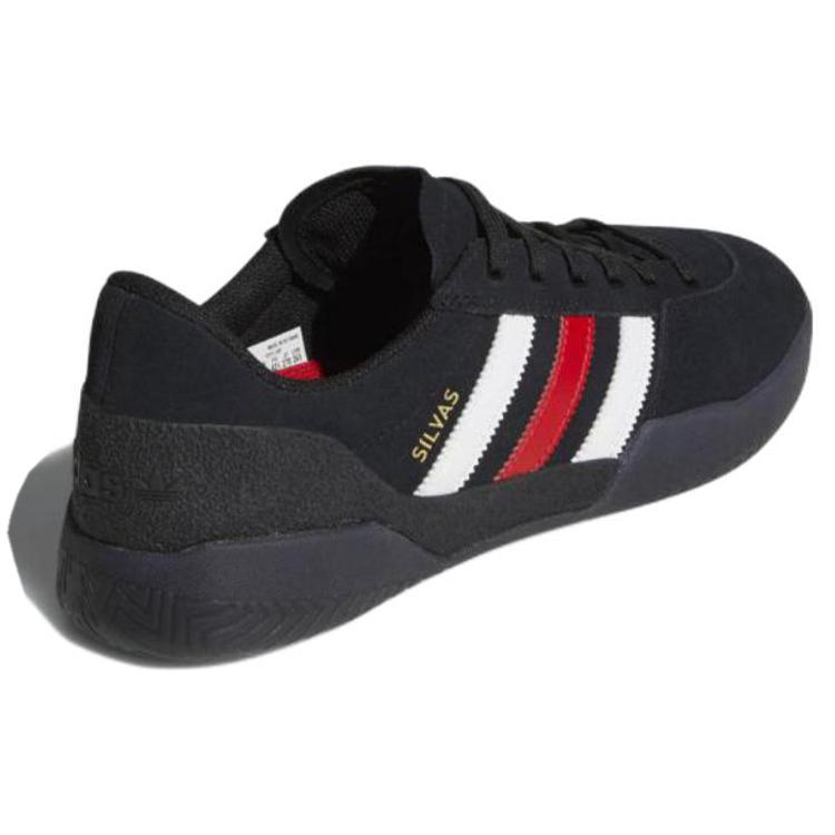 adidas Originals City Cup Suede Comfortable Slip Resistant Abrasion Resistant Low Top Skateboard Shoes Men's Black DB1086