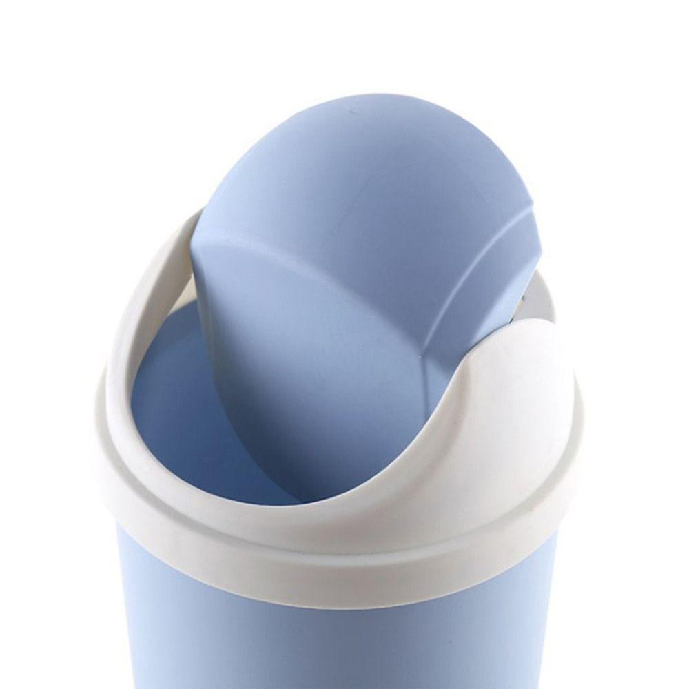 with Shake Cove Mini Trash Can Saves Space Storage Bucket Fashion Sundries Barrel  for Home Office