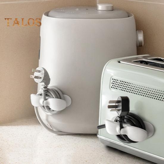 10Pcs Kitchen Appliance Cord Organizer Adhesive Small Home Appliances Cord Winder Wrapper Keeper Stick-on Pressure Cooker Mixer Coffee Maker Cable