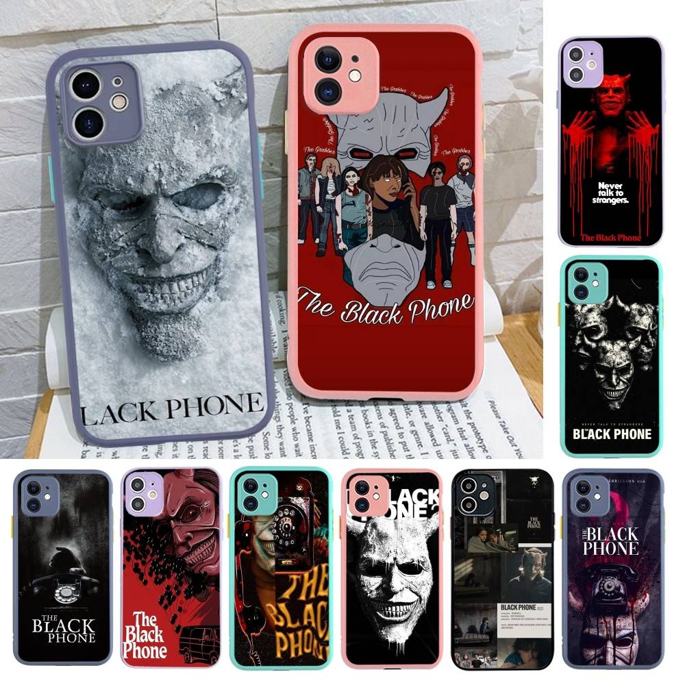 Horror Movie The B-Black P-Phone Phone Cases For IPhone 16 15 14 Plus 13 12 11 Pro Max Matte Oft Bumper Phone Cover