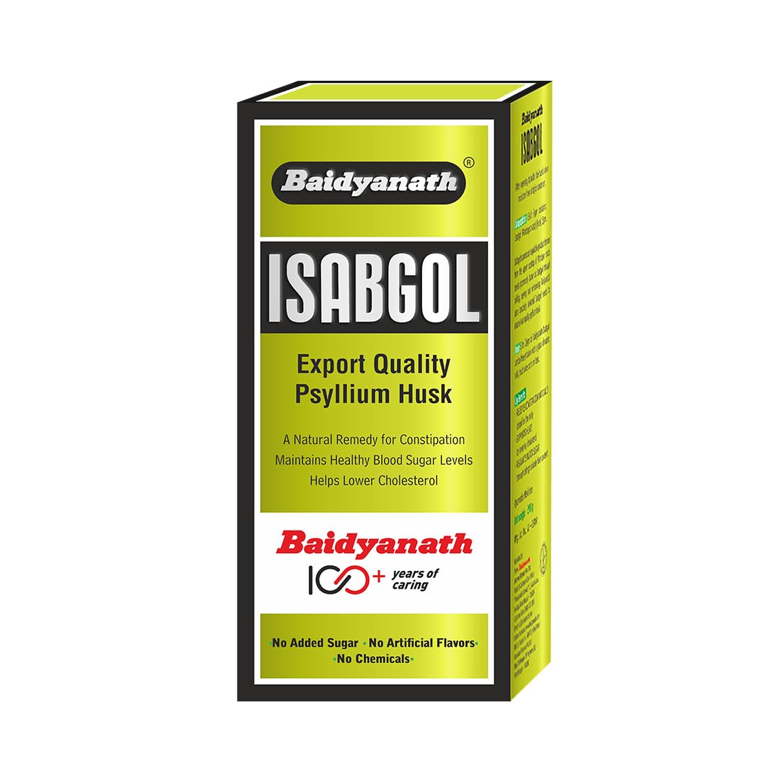 

Baidyanath Isabgol Psyllium Husk Powder 200gm Pack of 1 for Healthy Digestion and Constipation Relief