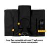 1pc Black Waterproof TV Cover for Outdoor Use - Durable Fabric, Drawstring Closure, Compatible with Most Mounts and Stands