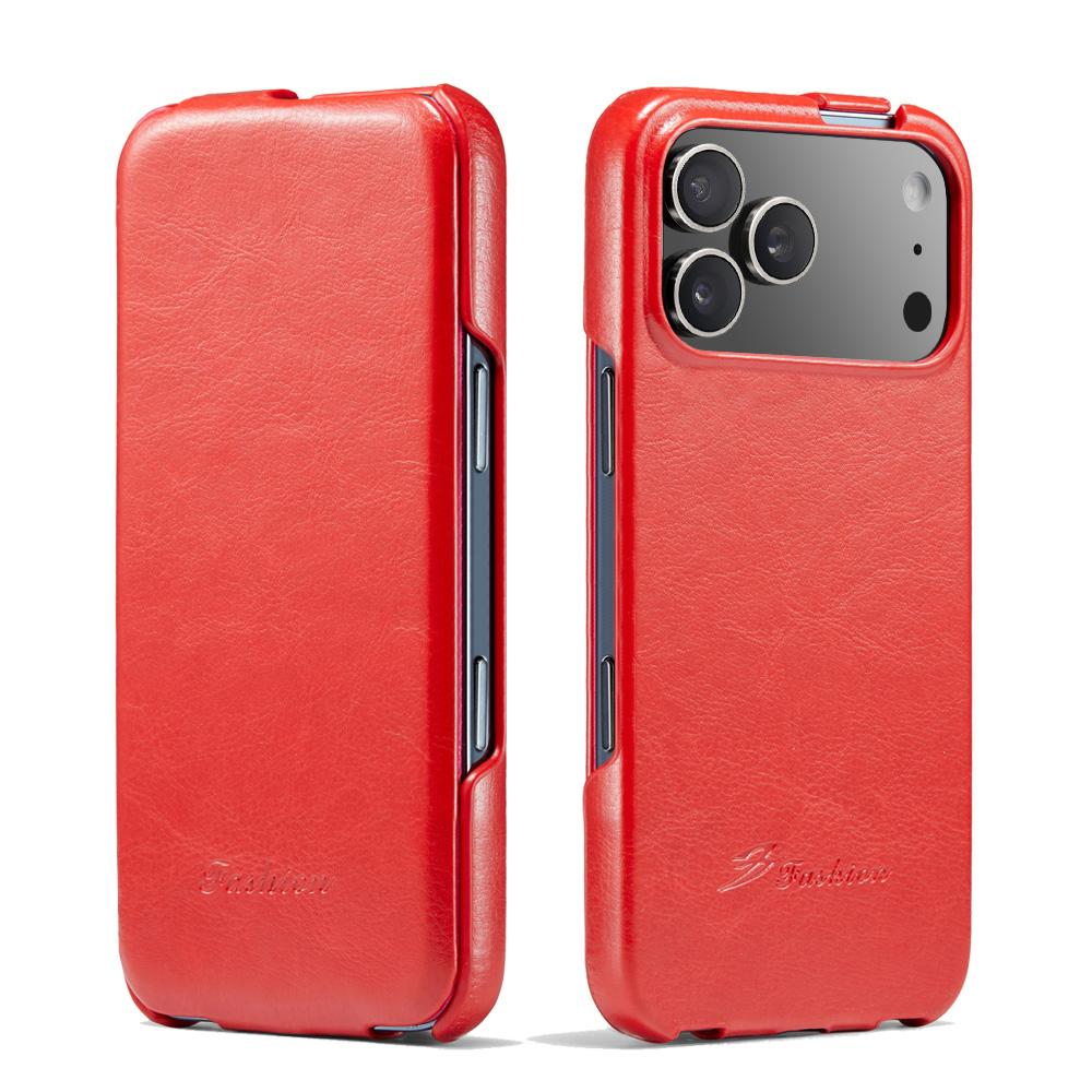 Retro Leather Phone Case For iPhone 17 Pro Max 17 Air 17Pro 17 Vertical Flip Genuine Leather Hard Back Cover Funda
