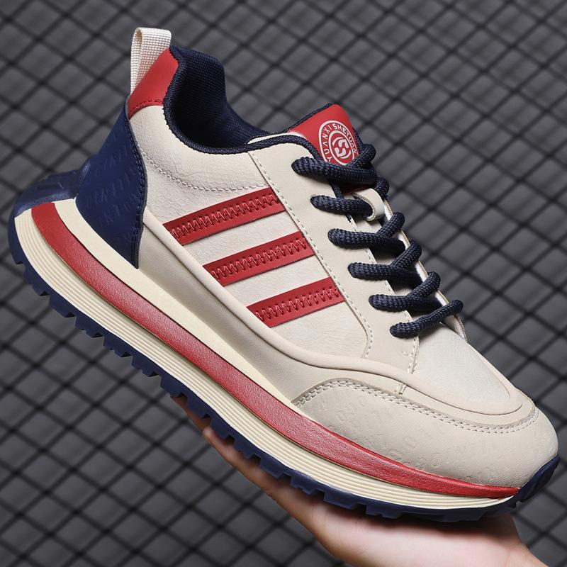 

Кроссовки на платформе с тремя полосками, новинка осени и зимы 2025 года, удобные, увеличивающие рост, универсальные, популярные в Douyin Kuaishou, повседневные мужские кроссовки 39