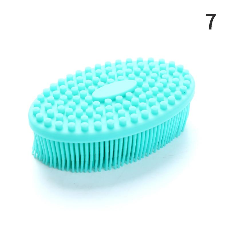 Silicone Body Brush Baby Shower Sponge Dry Massage Bath Towel for Body Bast Body Back Scrubber 2-In-1-Side Scrub Bath Brush