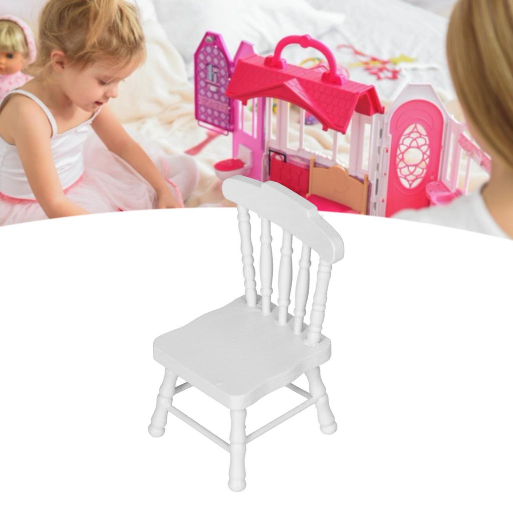 1:12 Chair Miniature Furniture Doll House Decoration Model Children Play Toy