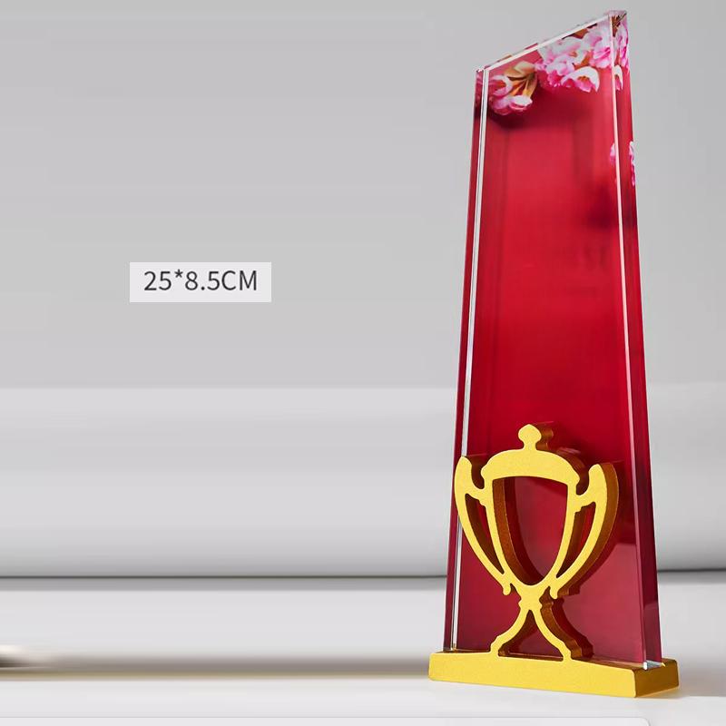

Customized Metal Horse-shaped Crystal Trophy Color Printing Prize Sports Award Outstanding Employee Souvenir Home Decoration 1Pc