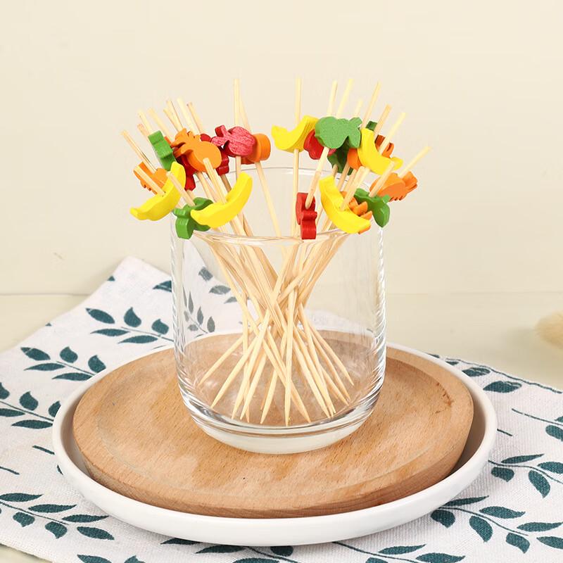 ZISIZ Disposable Bamboo Fruit Picks