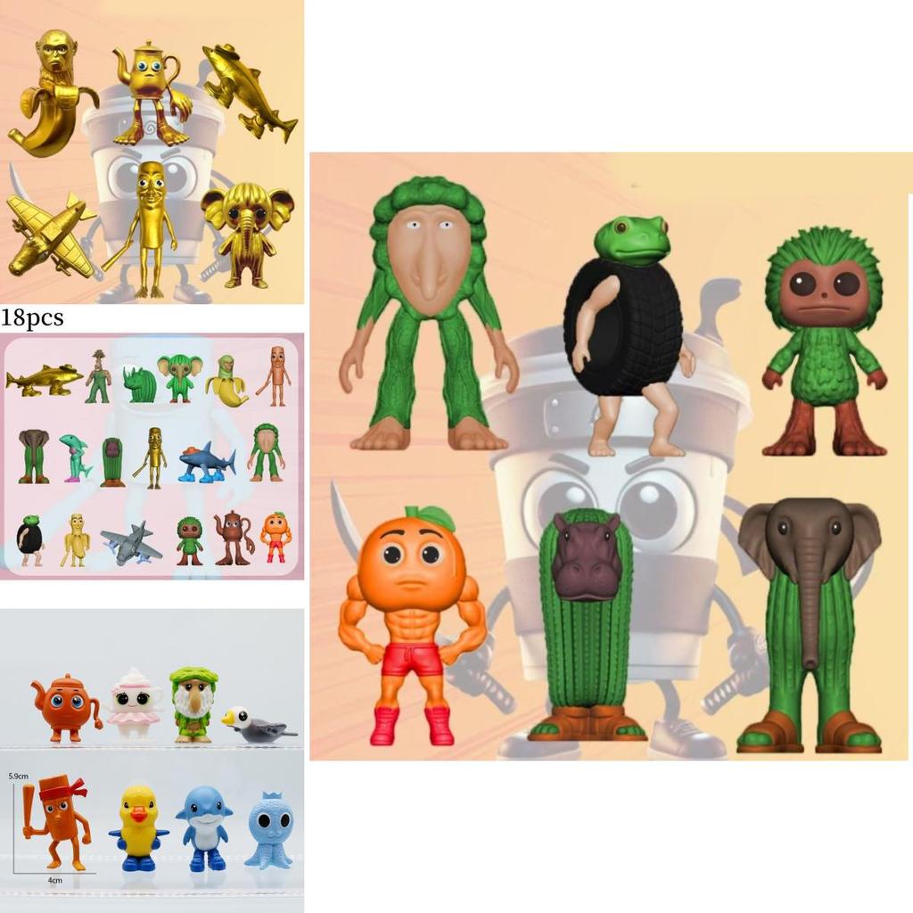 Italian Brainrot Al Pvc Mythical Creatures Figure Set With Collectible Design For Fantasy Enthusiasts