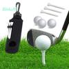 Golf Ball Storage Pouch with Tee Holder - Large Capacity, Portable Carrier Bag with Keychain Belt Clip Design