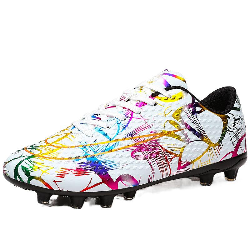 2025 Fußballschuhe Low-Top Leder Lange Nägel Gebrochene Nägel Flacher Boden Gumminoppen Sohle Kinder Jugendliche Erwachsene Männer und Frauen Sportschuhe