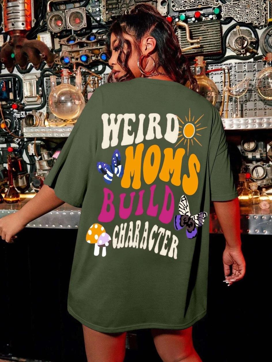 Футболка с круглым вырезом и графическим принтом — фото 7